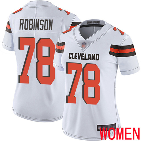 Cleveland Browns Greg Robinson Women White Limited Jersey 78 NFL Football Road Vapor Untouchable